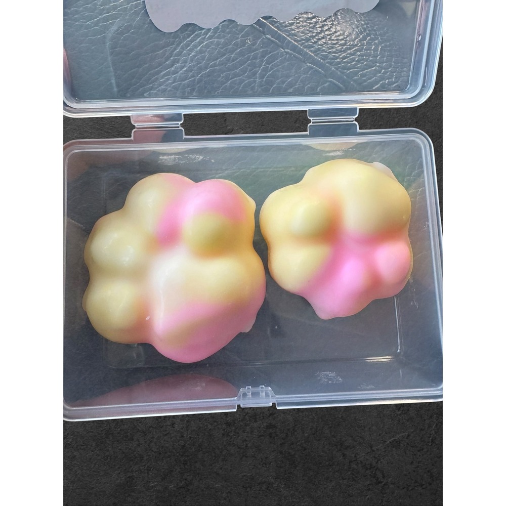 Faux Crisp Choco Crispy-Squishy Toy Set Pink Cream Wax Texture Fidget